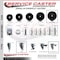 Service Caster 6 Inch Phenolic Swivel 34 Inch Threaded Stem Caster Set with Total Lock Brake SCC-TSTTL20S615-PHS-34212-4 - alternate 3
